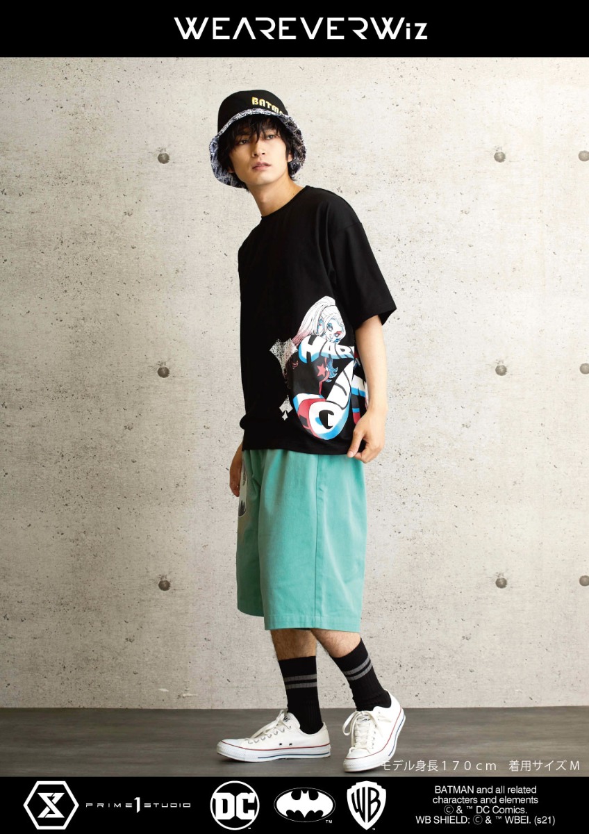 DC ジョーカー＆ハーレイ・クイン (LOVE HATE) Tシャツ ブラック