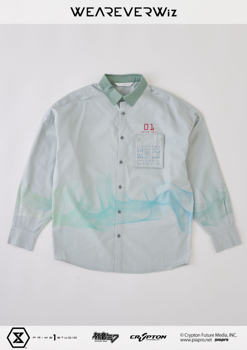 お歳暮 のし WEAREVERWiz HATSUNE MIKU SHIRT GRAY | アパレル | プライム1 トップス