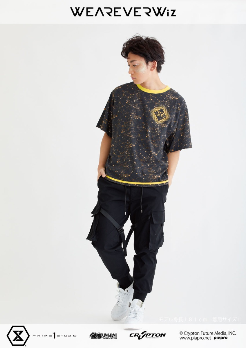WEAREVERWiz 鏡音リン＆鏡音レン Tシャツ ダックグレー