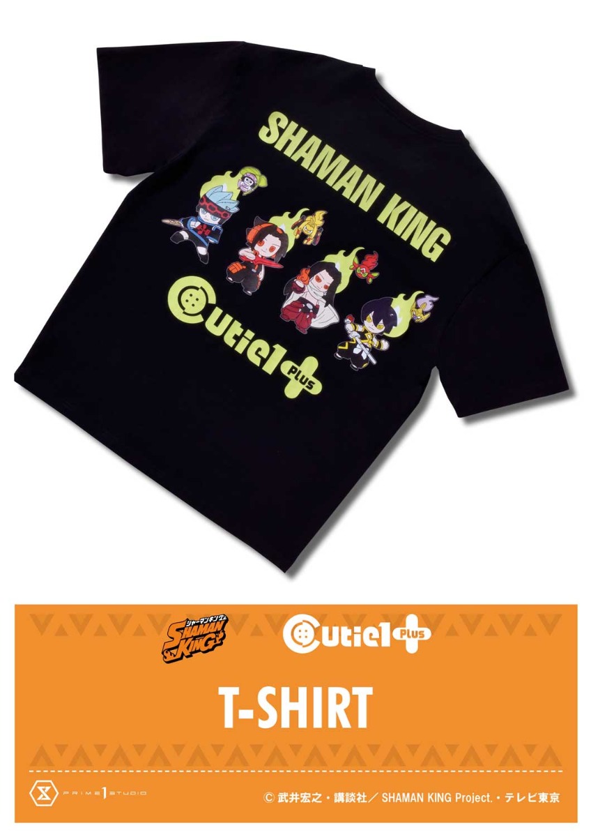 SHAMAN KING T-シャツ B ブラック