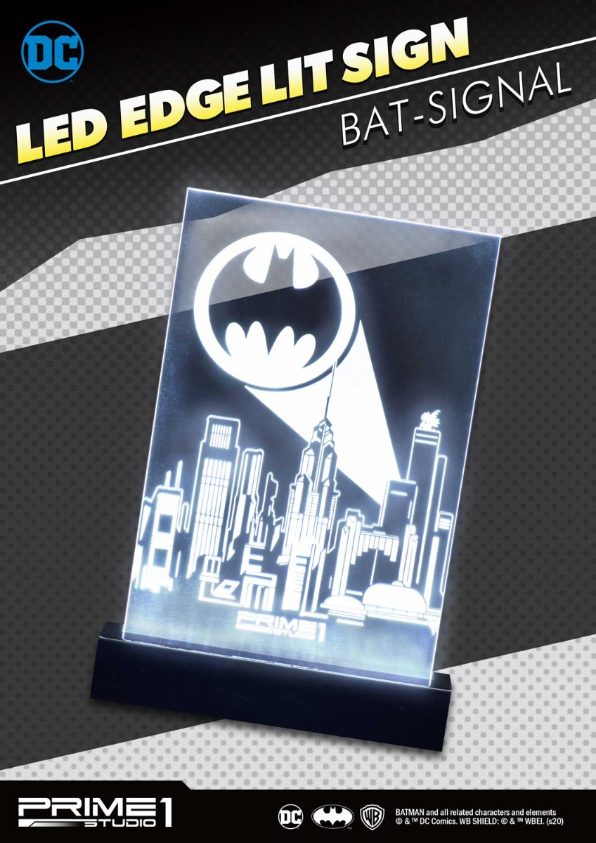【新品・未使用】LEDアクリルパネル バットマンロゴ DC comics Vintage BAT SIGNAL Acrylic Panel | グッズ | プライム1