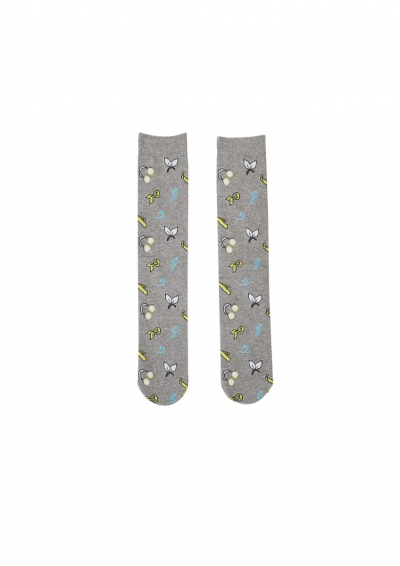 KAGAMINE RIN & KAGAMINE LEN SOCKS GRAY