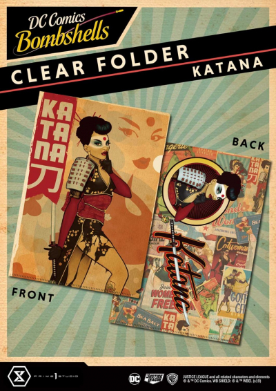 DC comics Bombshells Katana Folder