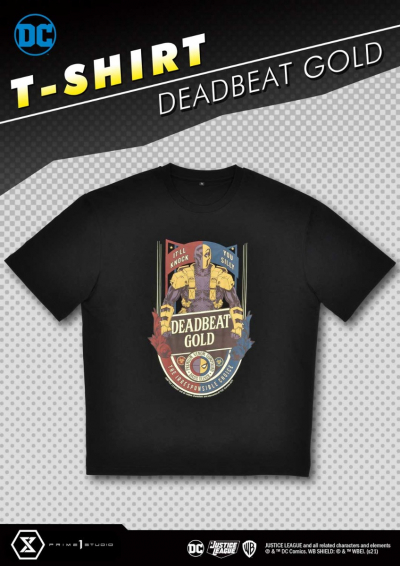 Justice League (Comics) Deadbeat Gold T-Shirt S