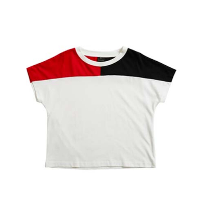 HQ IMAGE T-SHIRT RED ＆ BLACK