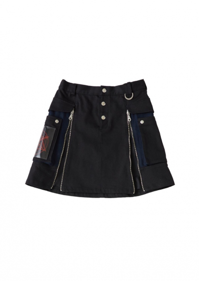 DEVIL MAY CRY 5 DESIGN MINI SKIRT BLACK