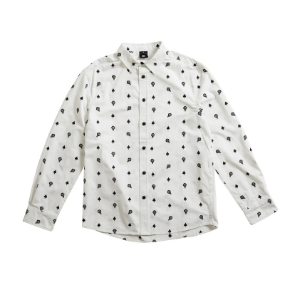 THE JOKER PATTERN VER. LONG SLEEVE SHIRT WHITE