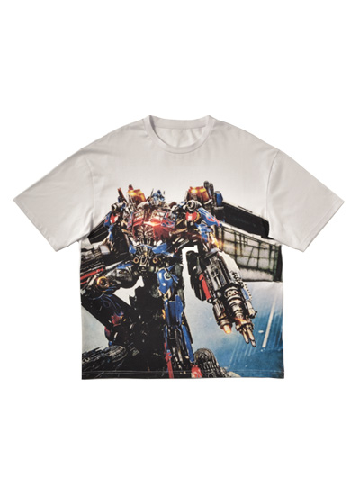 Transformers: Dark of the Moon (Film) Jetwing Optimus Prime T-Shirt White 