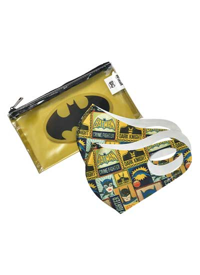 DC バットマン (スタンプ) マスク＆ポーチセット グリーン 