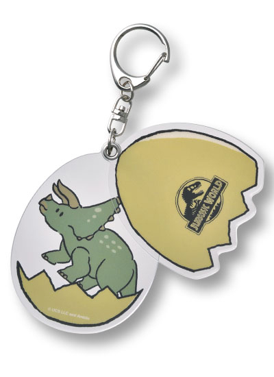 Jurassic World Triceratops Acrylic Keychain