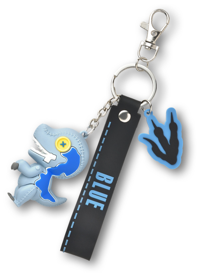 Jurassic World Cutie1 Velociraptor ''Blue'' Rubber Keyholder