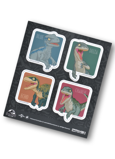 Jurassic World Baby Raptor set Magnet set