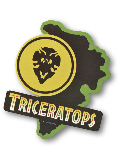 Jurassic World Triceratops Sign Sticker