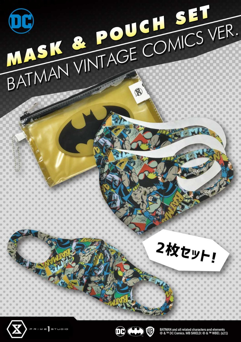 DC『バットマン BATMAN』ビンテージ ビッグ＆オーバル 缶バッジ3個セット