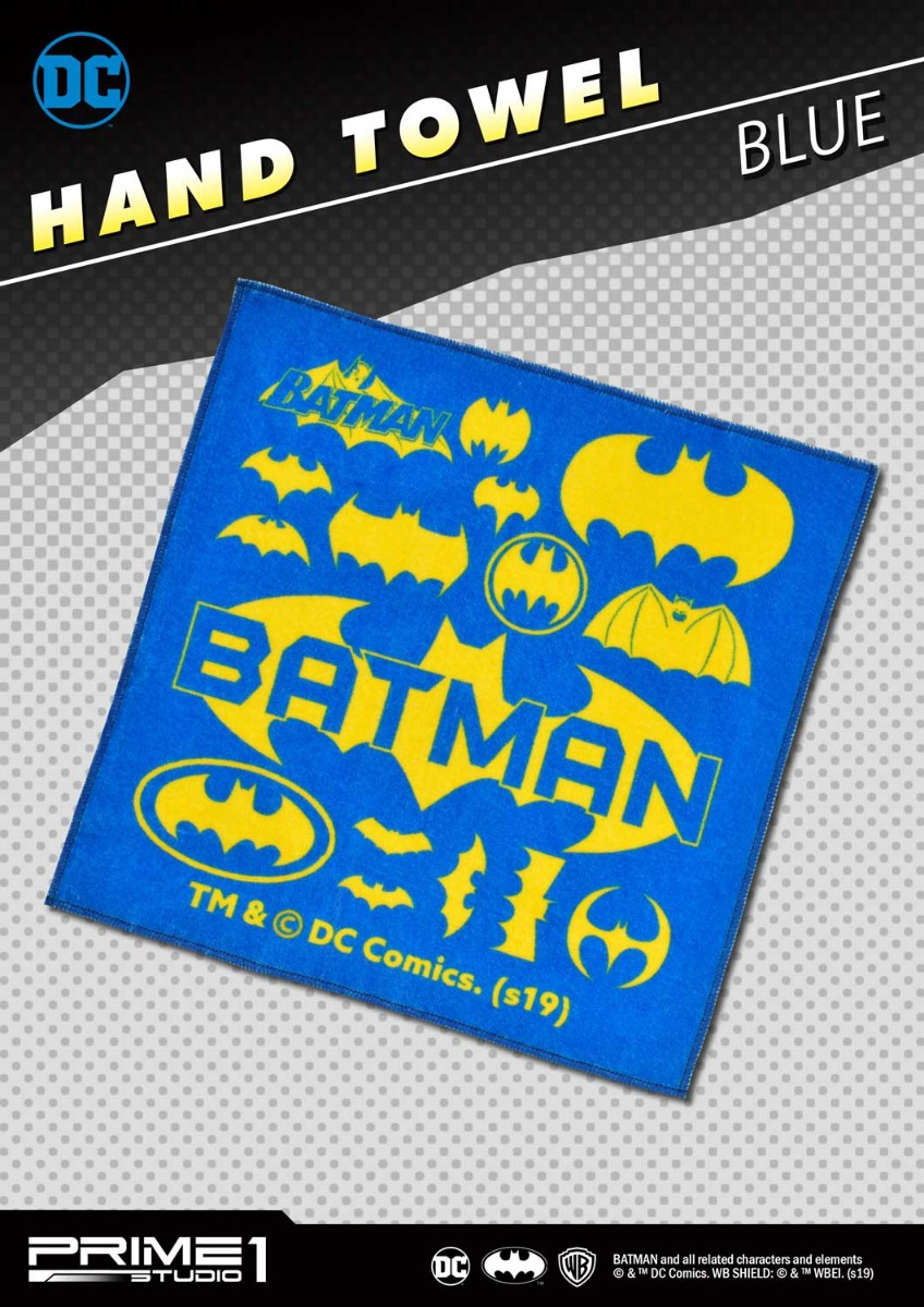 バットマン(コミック） バットマンロゴ ハンドタオル 青 | グッズ | プライム１スタジオ