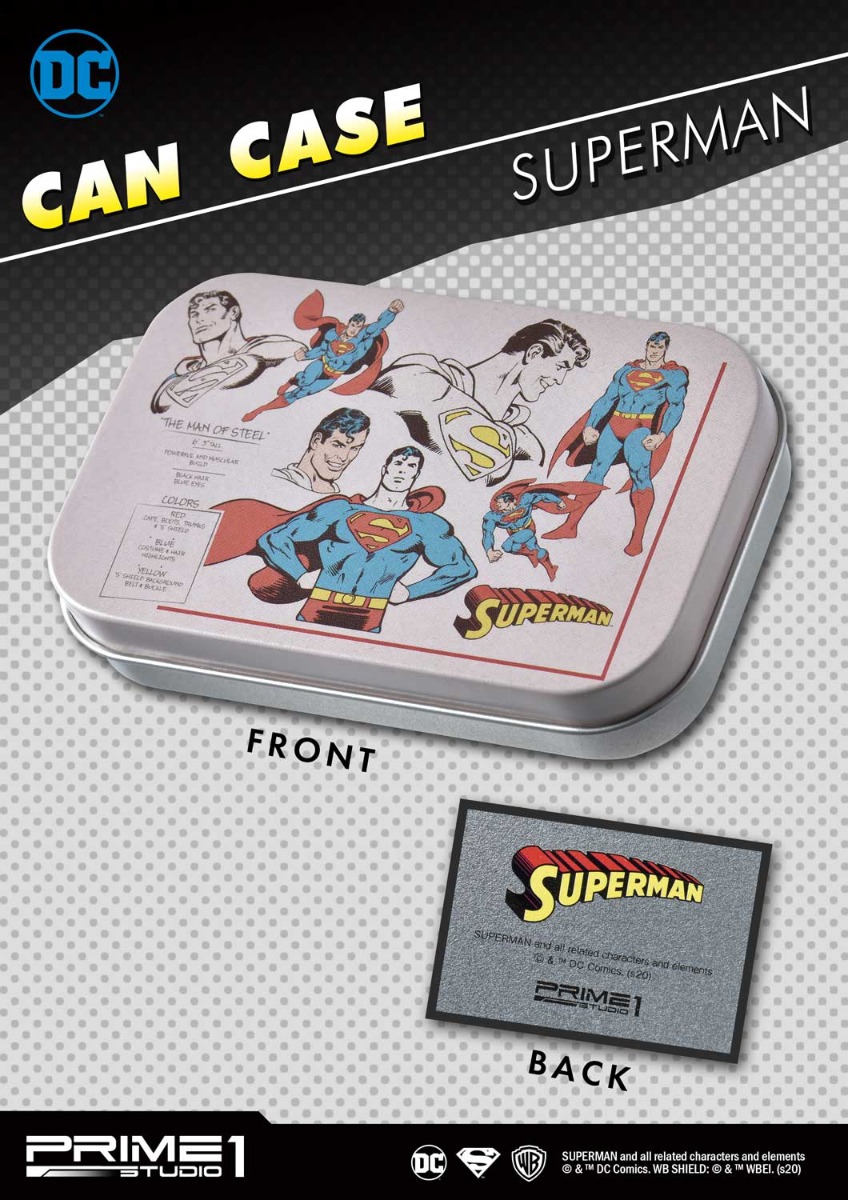 DC comics Vintage Superman Can Case | グッズ | プライム1