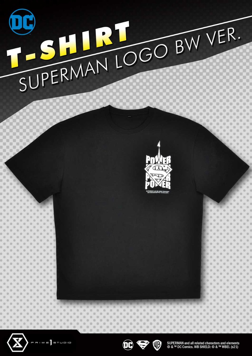 スーパーマン ロゴ BW Ver. T-シャツ