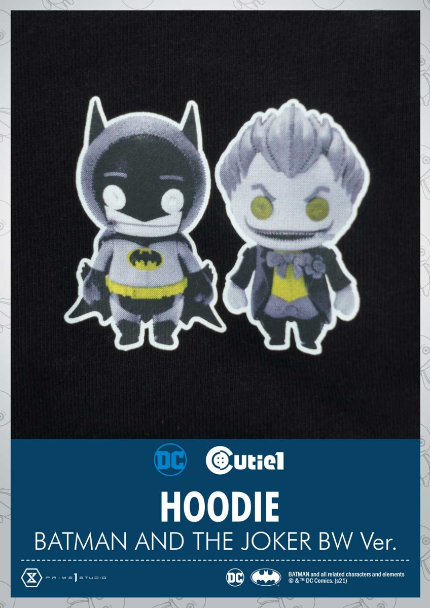 バットマン＆ジョーカー BW Ver フーディー