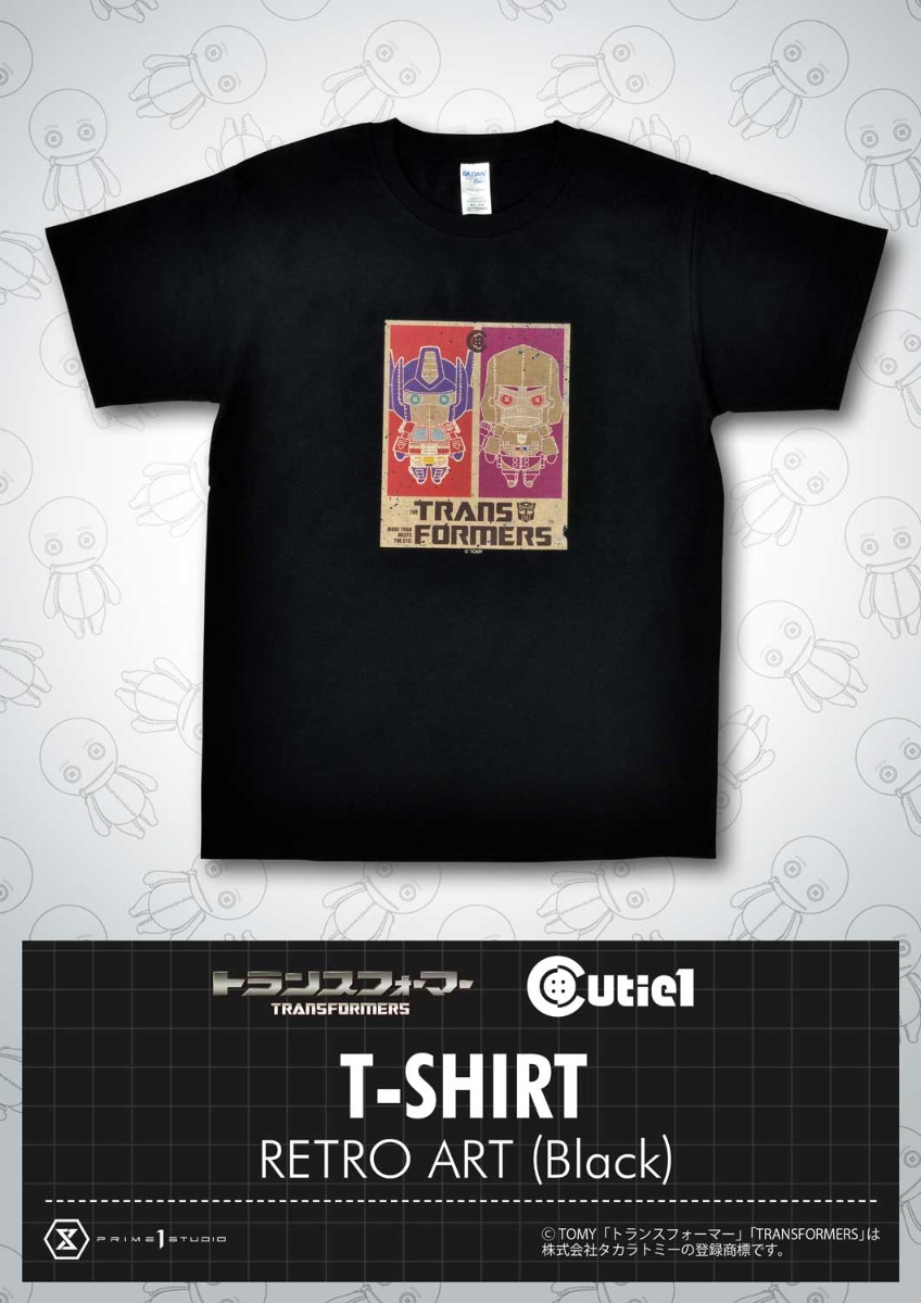 トランスフォーマージェネレーションズ レトロアート（ブラック） T-シャツ